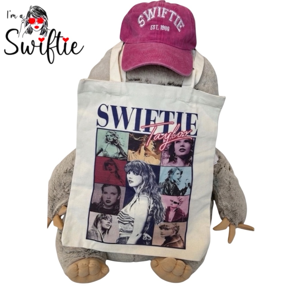 NEW SWIFTY Limited Edition XL Canvas Merch Tote Bag, Purse, Beach, School Bag